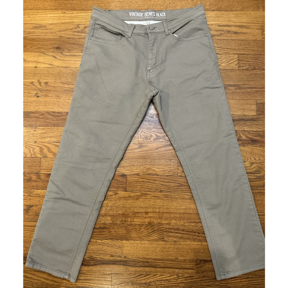Vintage Genes Black Jeans Gray Mens 32x30 Relaxed Fit - Picture 2 of 8